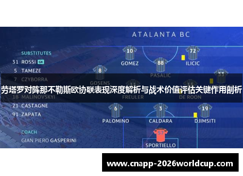 劳塔罗对阵那不勒斯欧协联表现深度解析与战术价值评估关键作用剖析